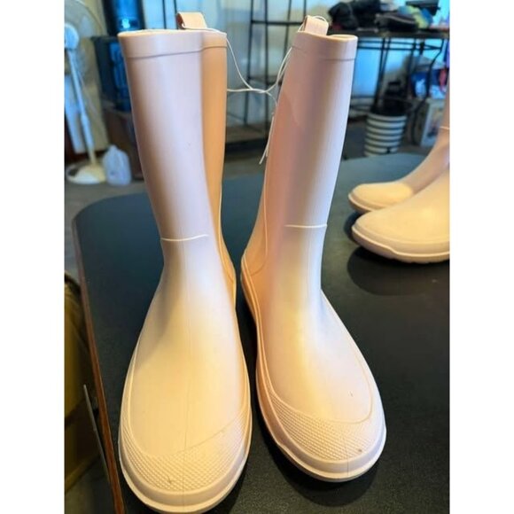 Childrens Cat & Jack Blush Pink Rubber Rain Boots Size 6 - Picture 1 of 4